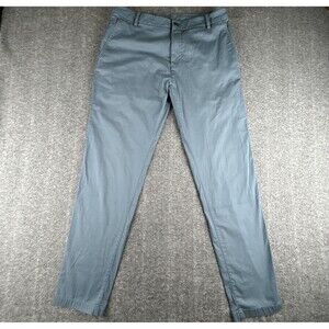 Birddogs Boom Pants Mens 34x32 Steel Blue Golf Performance Stretch Chino